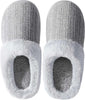Women’s Memory Foam Plush Knit Slippers – Warm Cozy Indoor/Outdoor Comfort