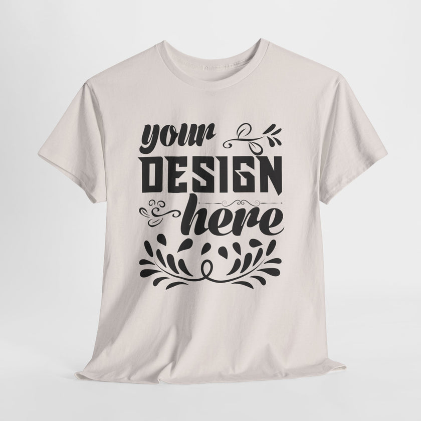 Customizable Gildan 5000 Unisex Heavy Cotton T-Shirt Classic Fit