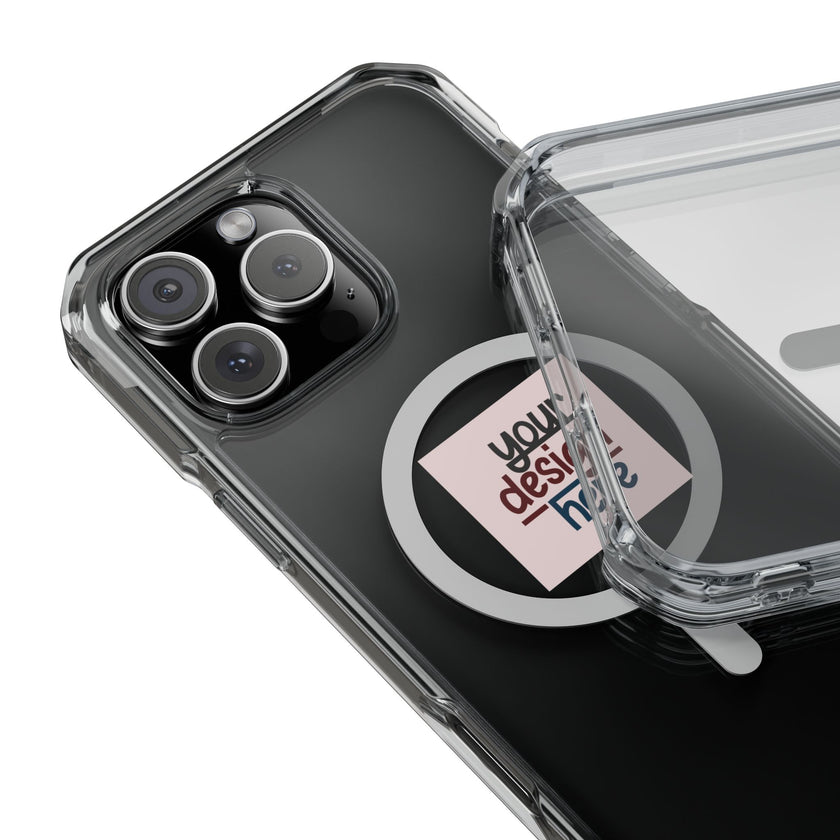 Customizable Magnetic Clear Impact Case With Air Cushioned Bumper Corners