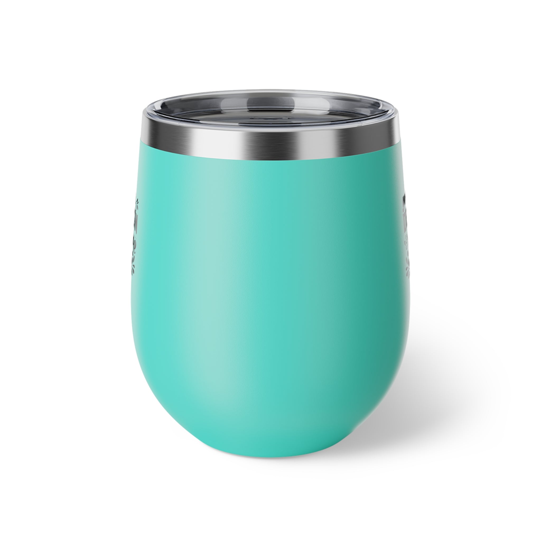 Customizable 12oz Copper Vacuum Insulated Cup with Push On Lid BPA Free