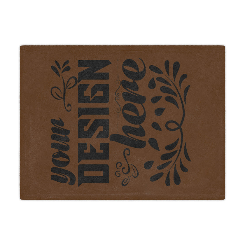 Customizable Minky Blanket 100% Polyester Microfiber Fleece 3 Sizes