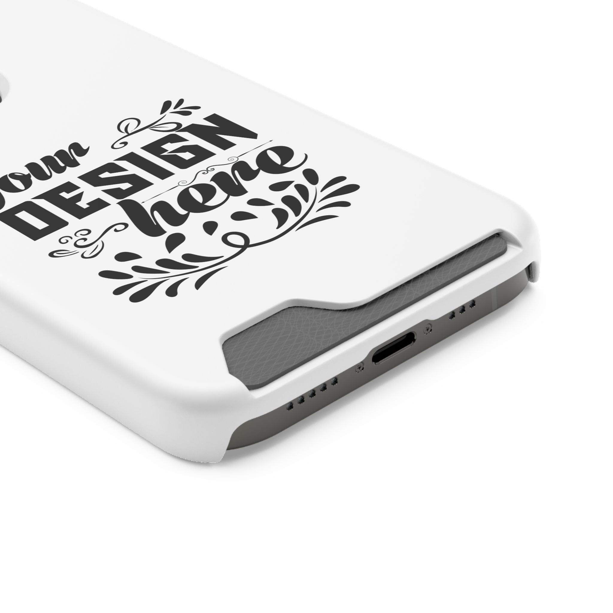 Customizable Polycarbonate Phone Case With Card Holder MagSafe Compatible