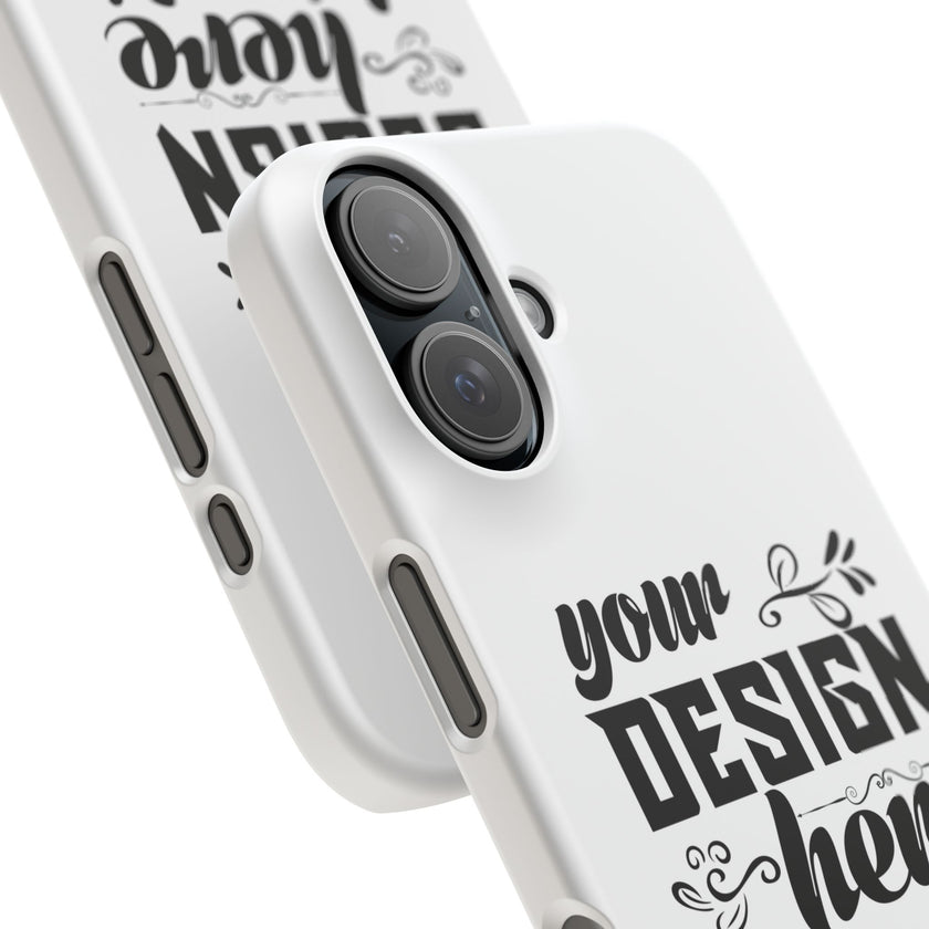 Customizable Snap Phone Case Slim Lightweight Polycarbonate Gloss Or Matte