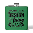 Customizable Polar Camel 6oz Stainless Steel Flask with UV DTF Print