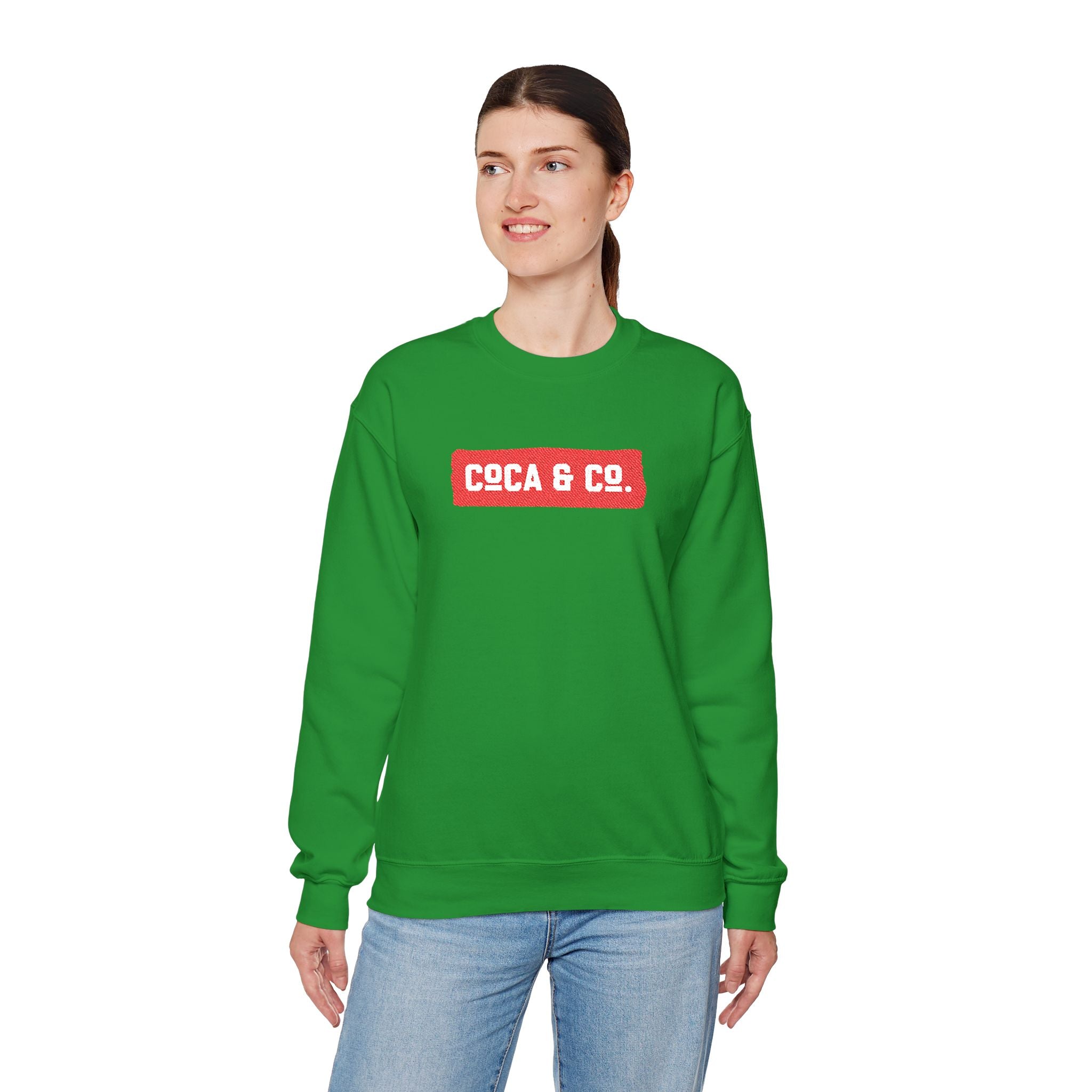 Gildan 18000 Unisex Crewneck Sweatshirt | Coca & Co Embroidery