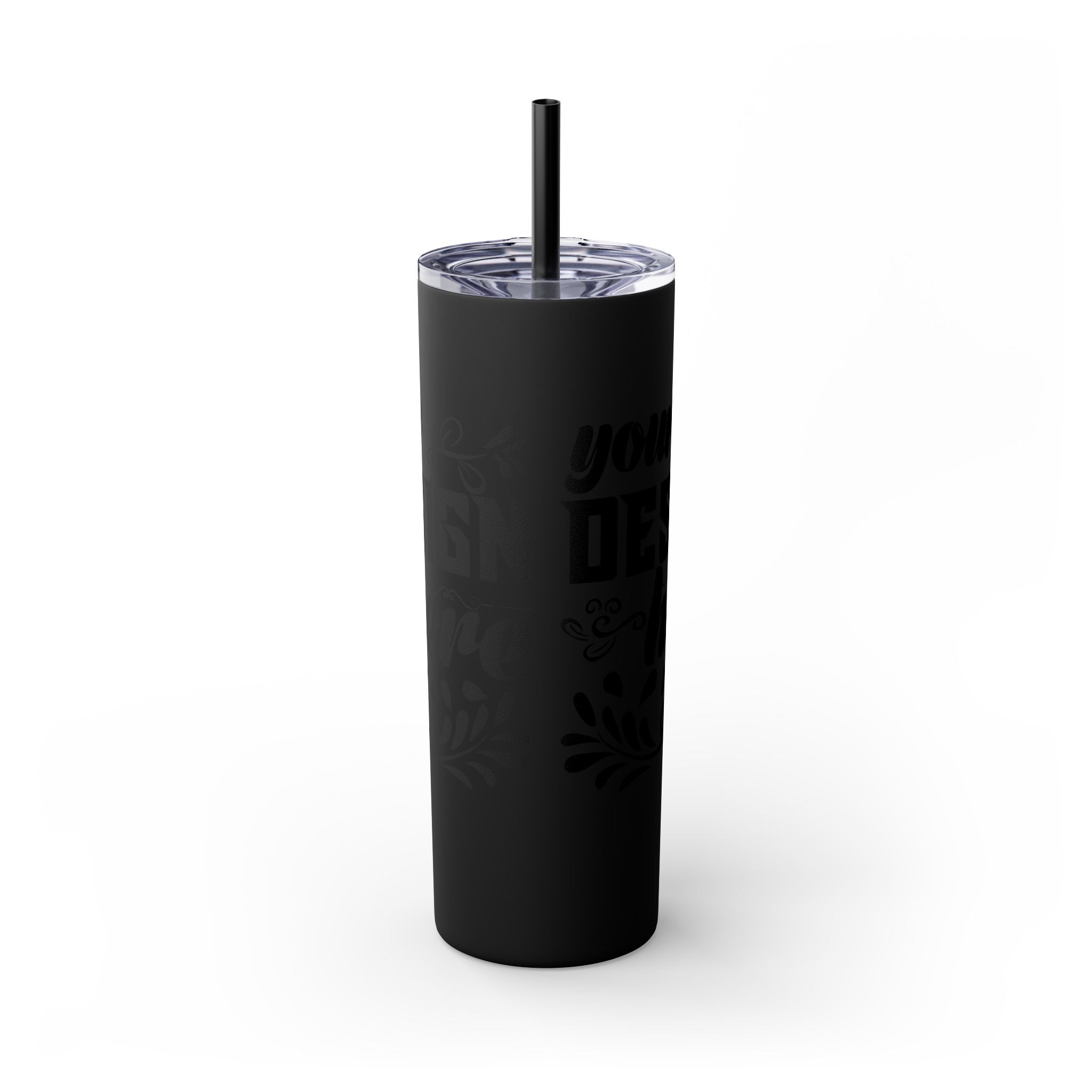 Customizable Maars 20oz Skinny Tumbler with Straw Stainless Steel