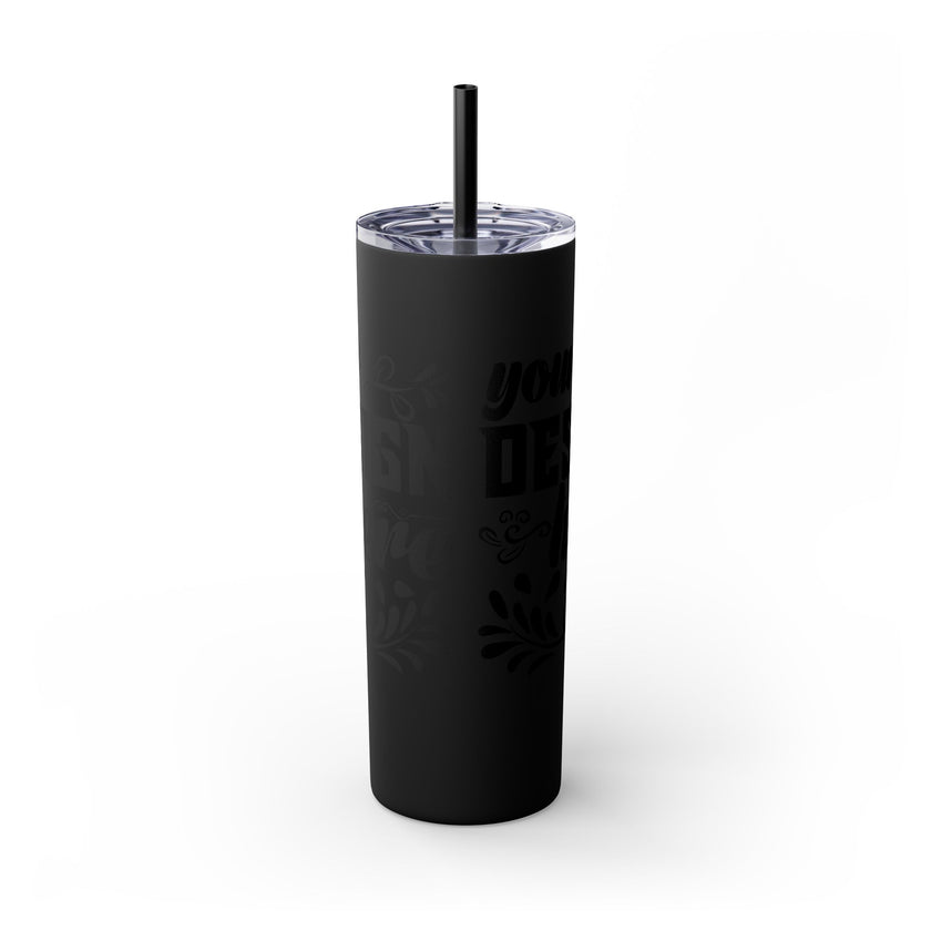 Customizable Maars 20oz Skinny Tumbler with Straw Stainless Steel