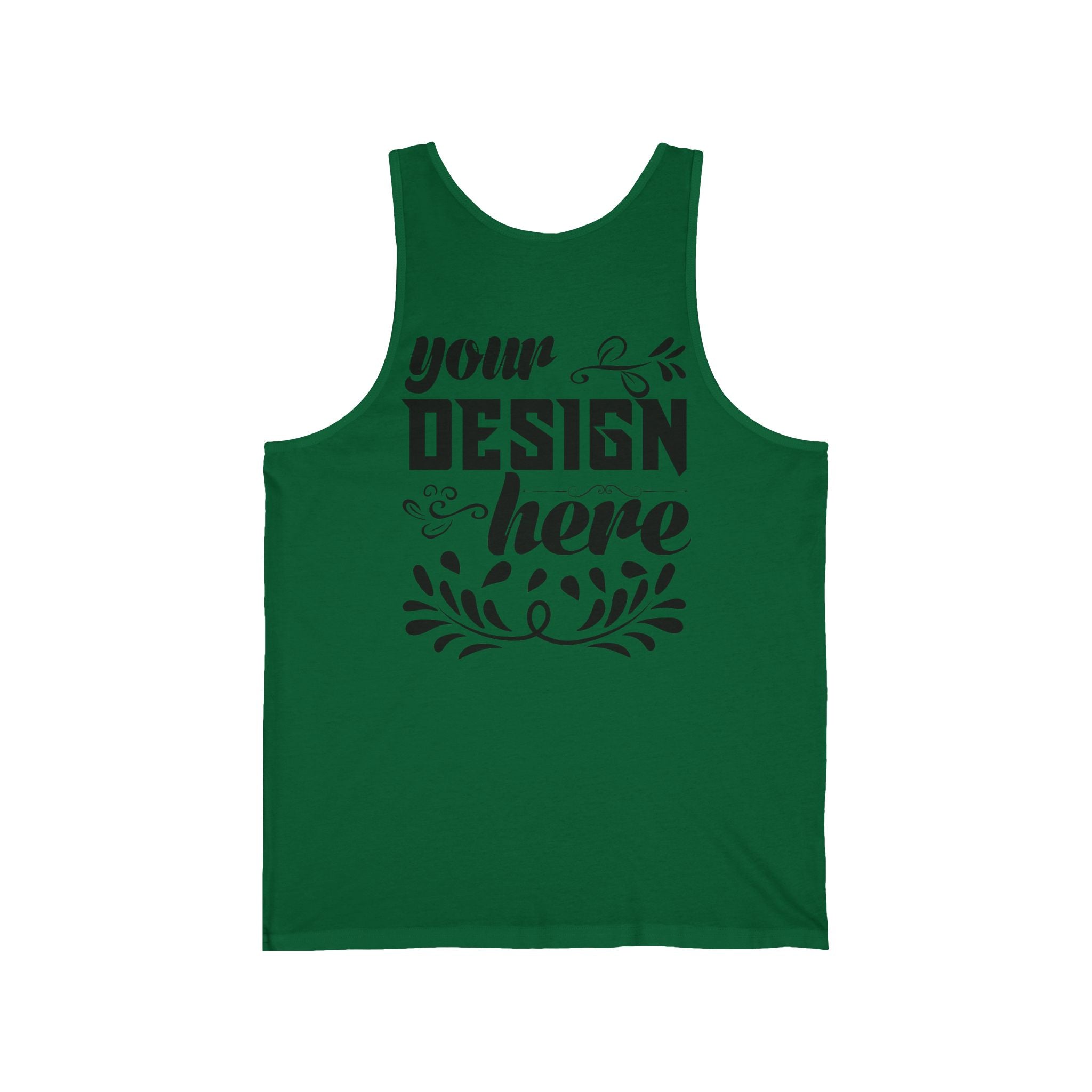 Customizable Bella+Canvas 3480 Unisex Jersey Tank Top Lightweight Retail Fit