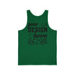 Customizable Bella+Canvas 3480 Unisex Jersey Tank Top Lightweight Retail Fit
