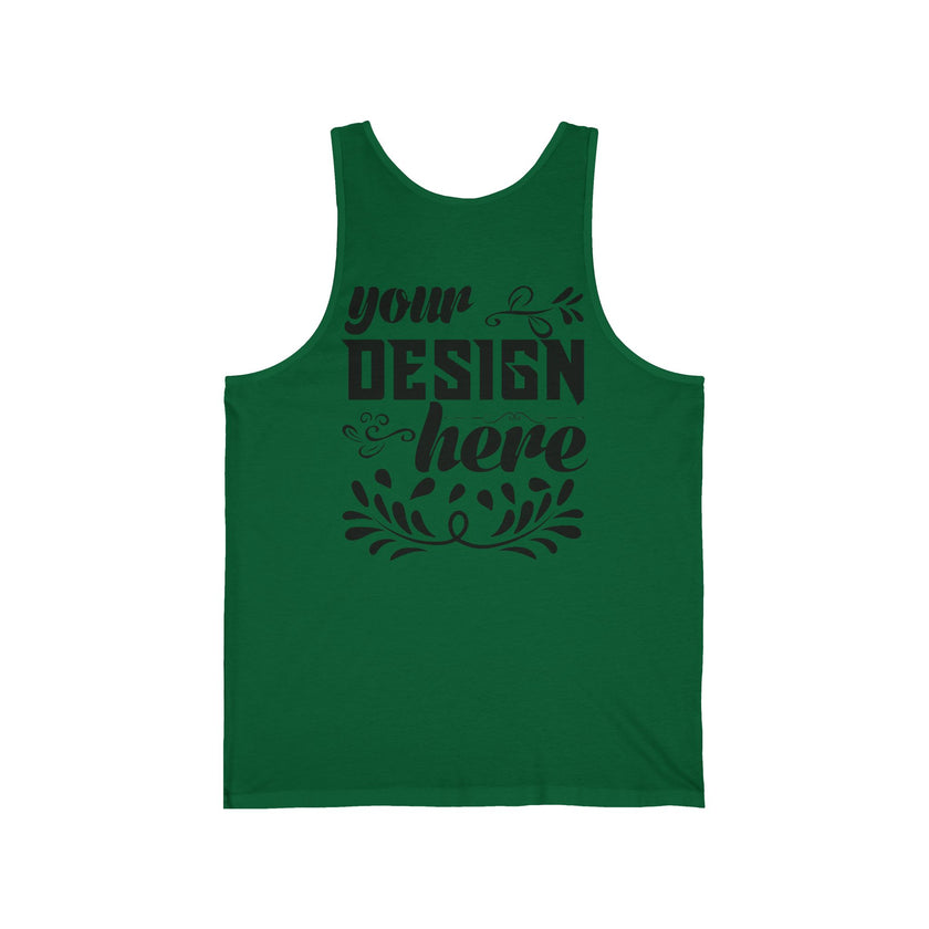 Customizable Bella+Canvas 3480 Unisex Jersey Tank Top Lightweight Retail Fit