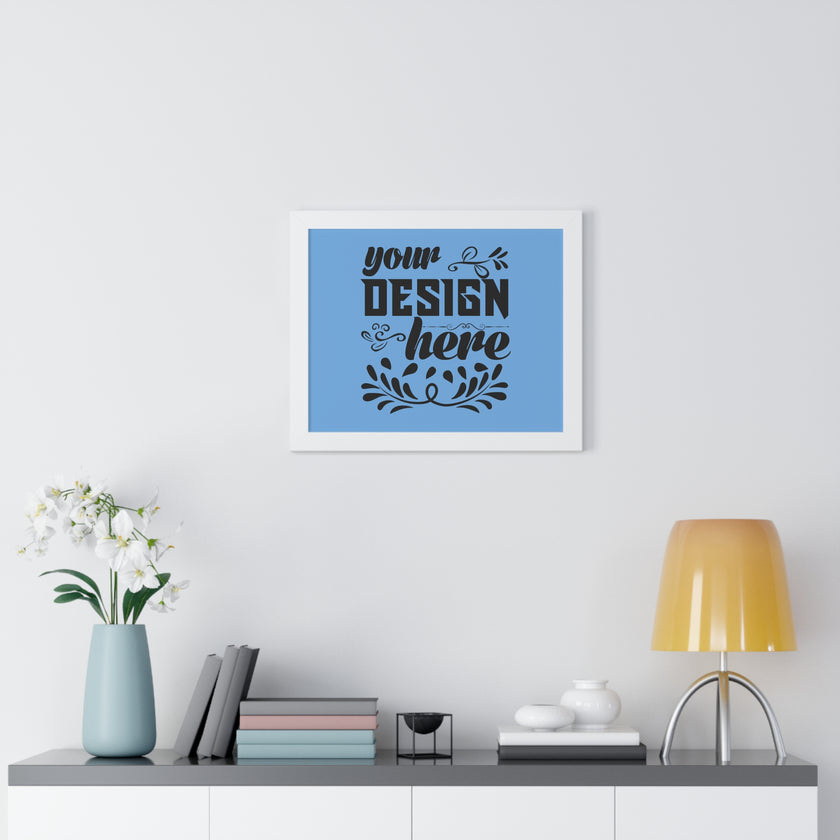 Customizable Framed Horizontal Poster on Matte Paper with Acrylic Cover