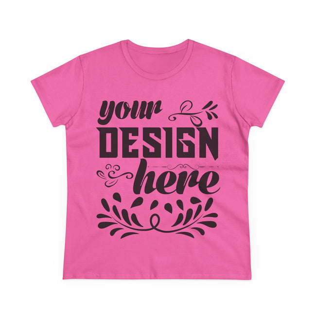 Customizable Gildan 5000L Womens Midweight Cotton Short Sleeve T-Shirt