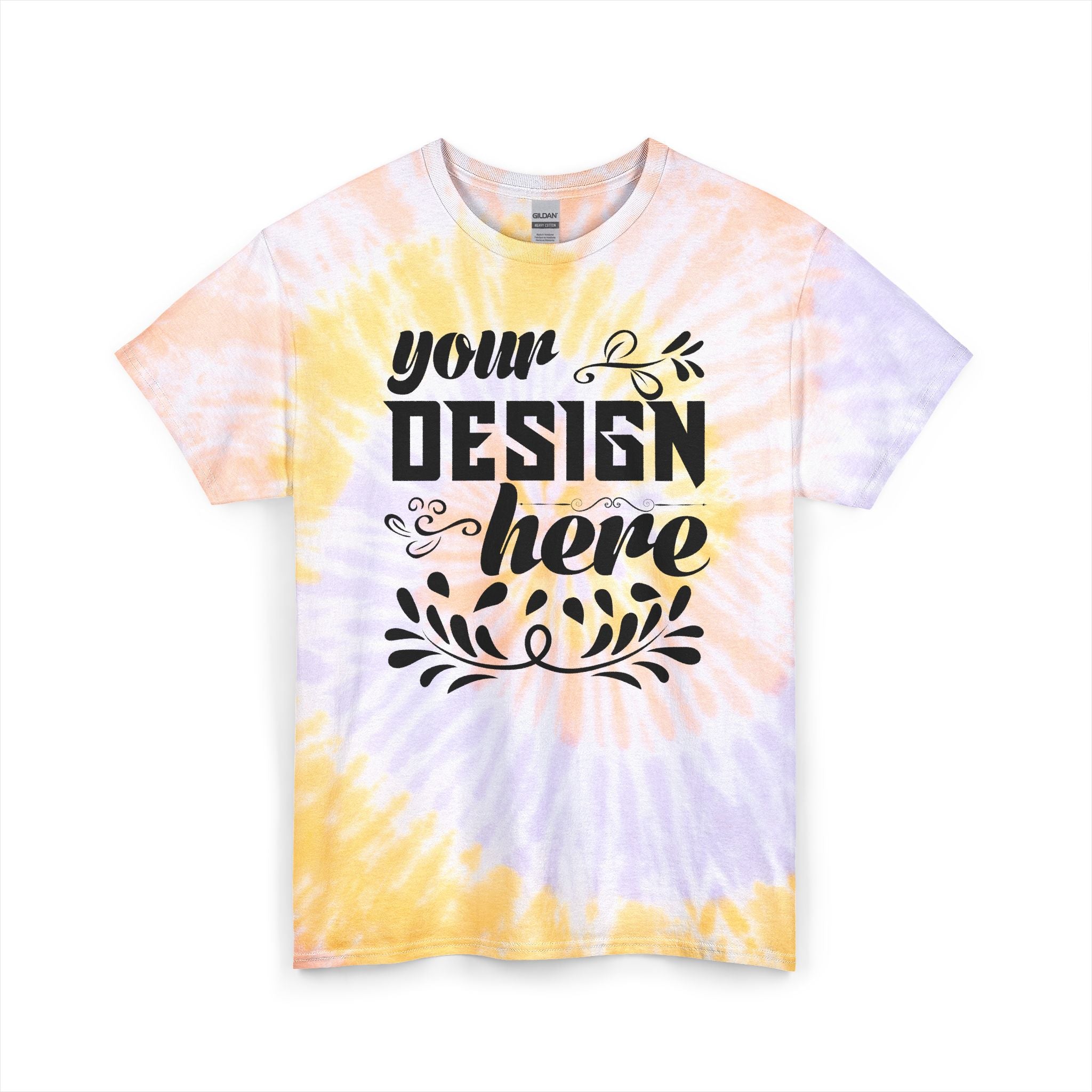 Customizable Gildan 5000 Unisex Tie Dye Cotton T-Shirt Made in US