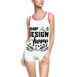 Customizable Womens Vintage One Piece Swimsuit U Back Boyshort