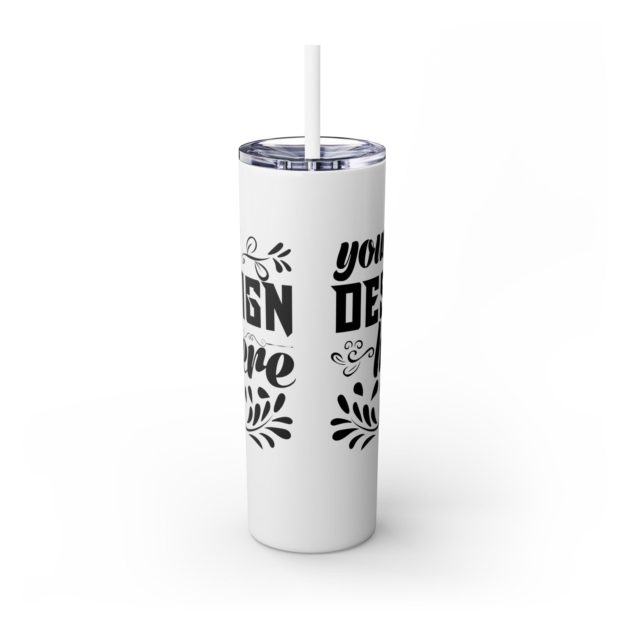 Customizable Maars 20oz Skinny Tumbler with Straw Stainless Steel