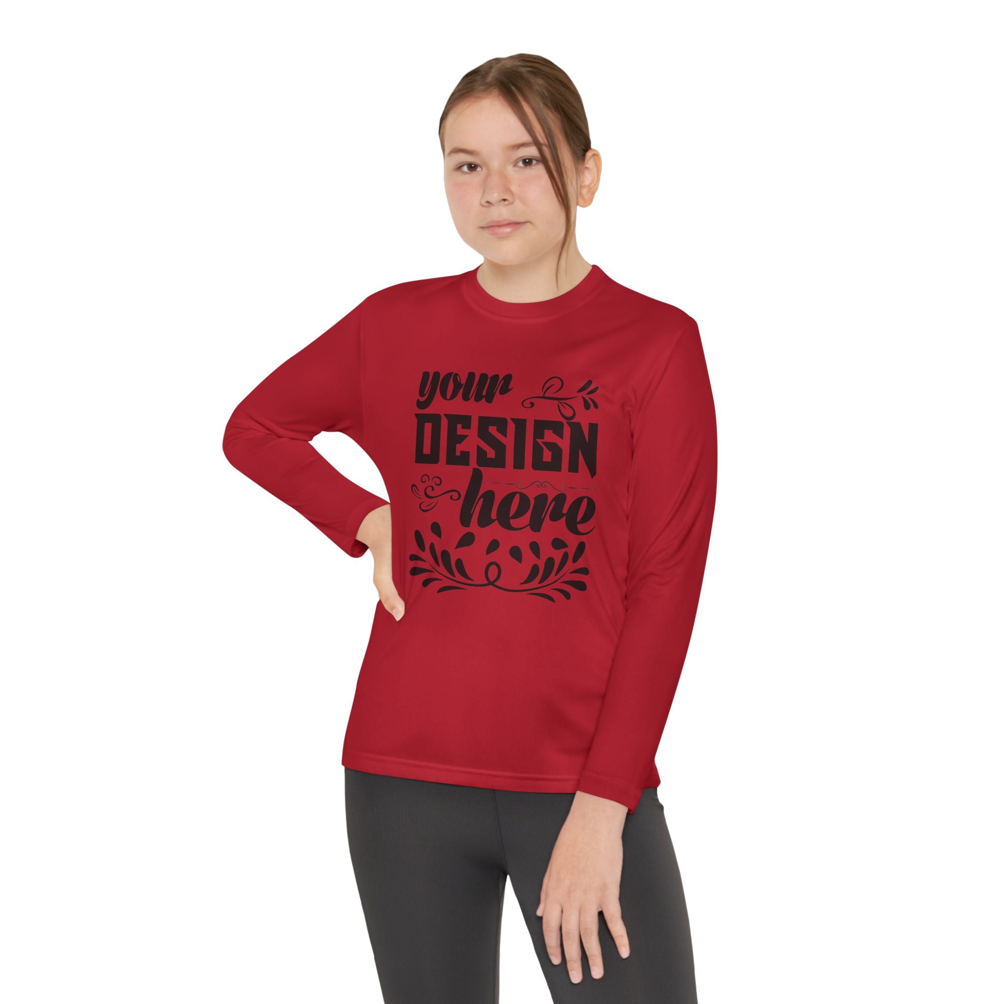 Customizable Sport Tek YST350LS Youth Long Sleeve Competitor Tee