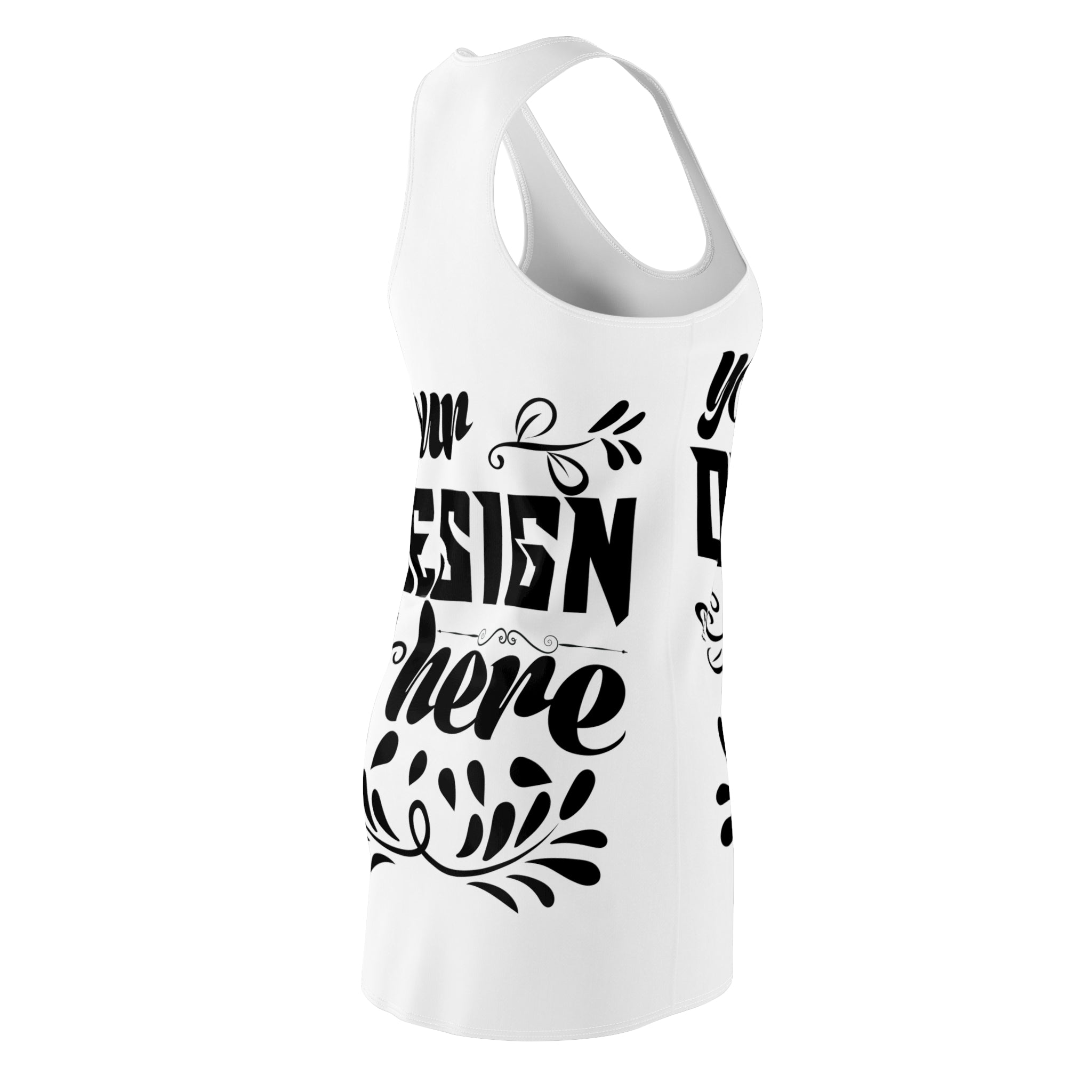 Customizable Women’s Racerback Dress AOP Lightweight Polyester Sport Fit