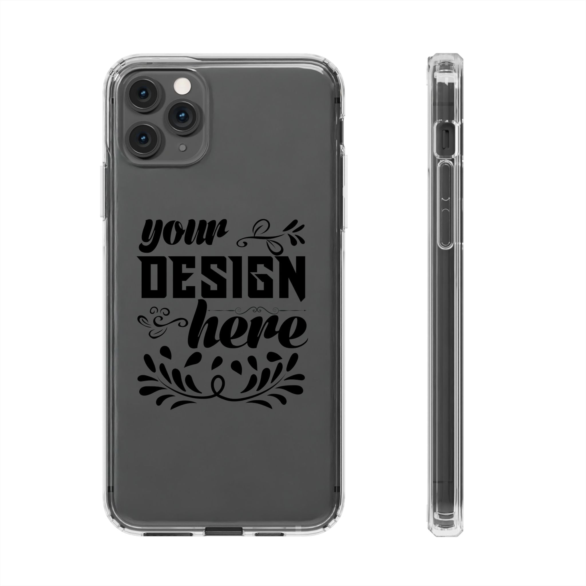 Customizable Clear Impact Resistant Phone Case With TPU Sides Wireless Ready