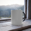 Customizable 11oz Color Morphing Ceramic Mug Black Exterior White Interior