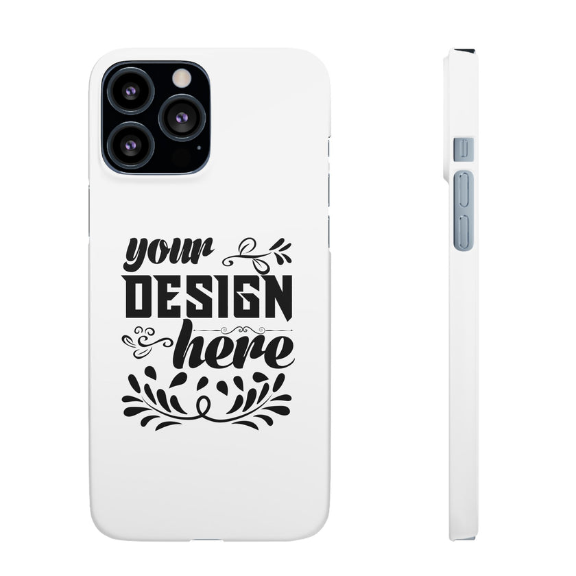 Customizable Snap Phone Case Slim Lightweight Polycarbonate Gloss Or Matte