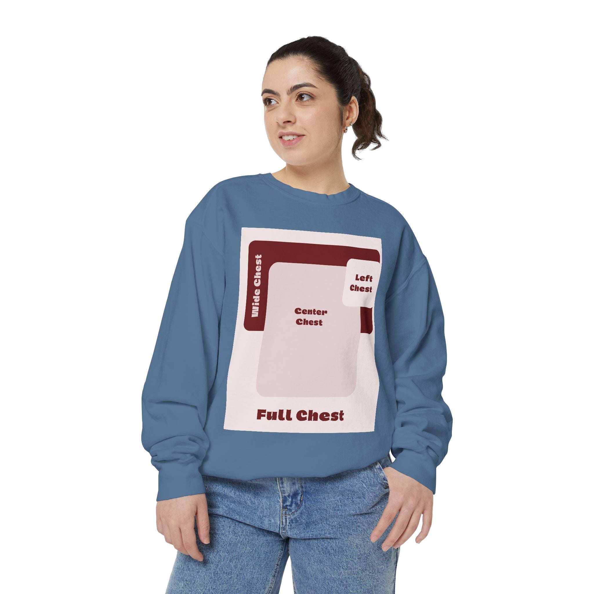 Customizable Comfort Colors 1566 Unisex Garment Dyed Sweatshirt DTG Custom Design