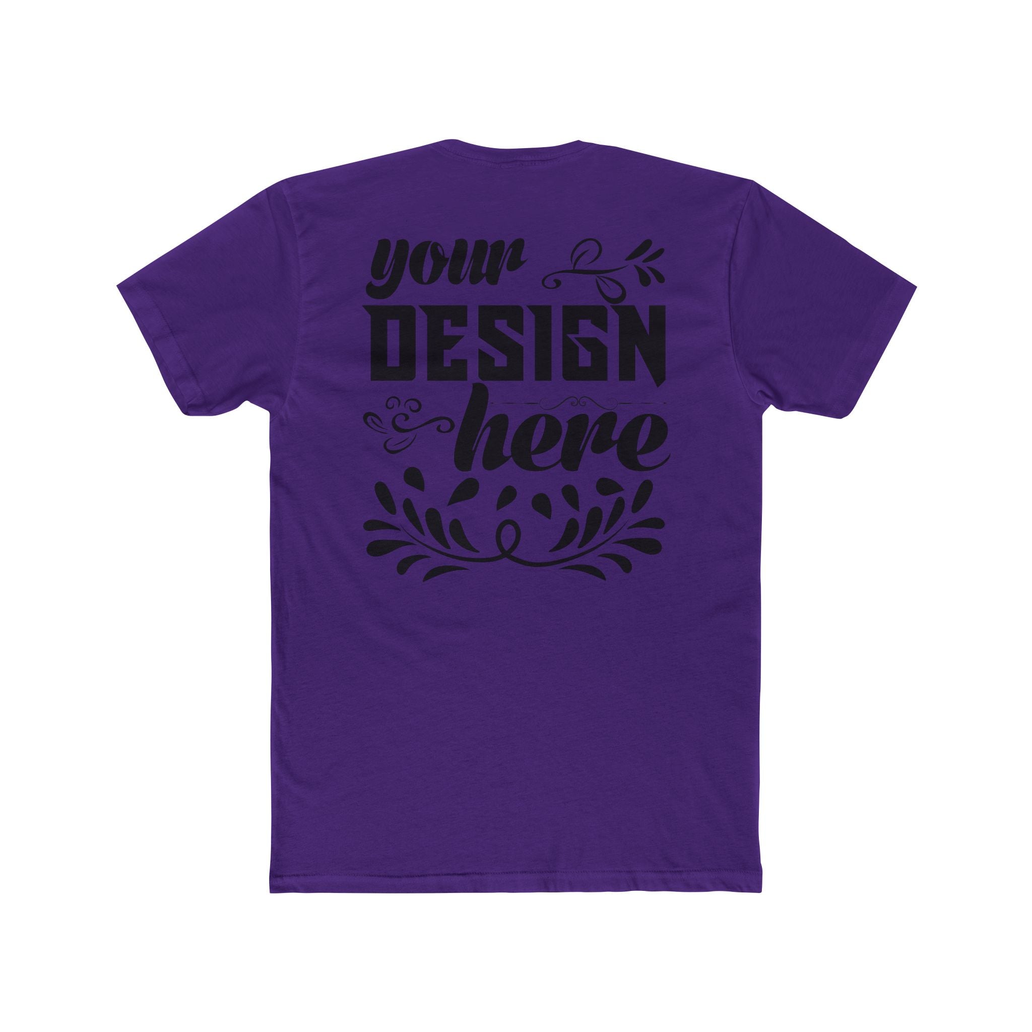 Customizable Next Level 3600 Unisex Cotton Crew Neck Short Sleeve Tee