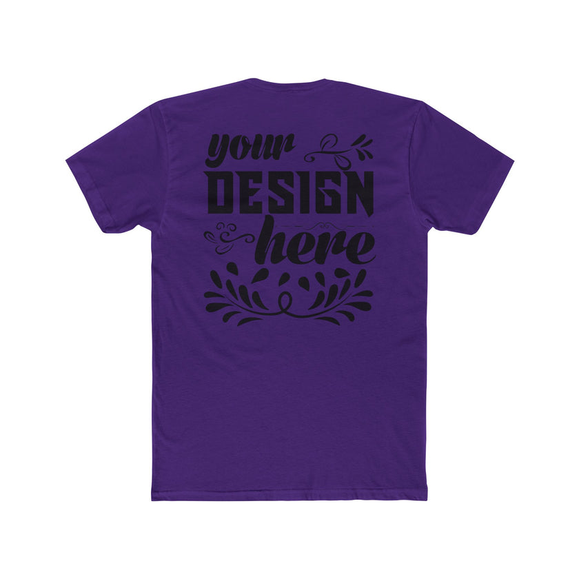 Customizable Next Level 3600 Unisex Cotton Crew Neck Short Sleeve Tee