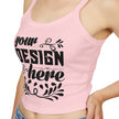 Customizable Bella+Canvas 1012 Womens Spaghetti Strap Tank Top Mid Length Fit