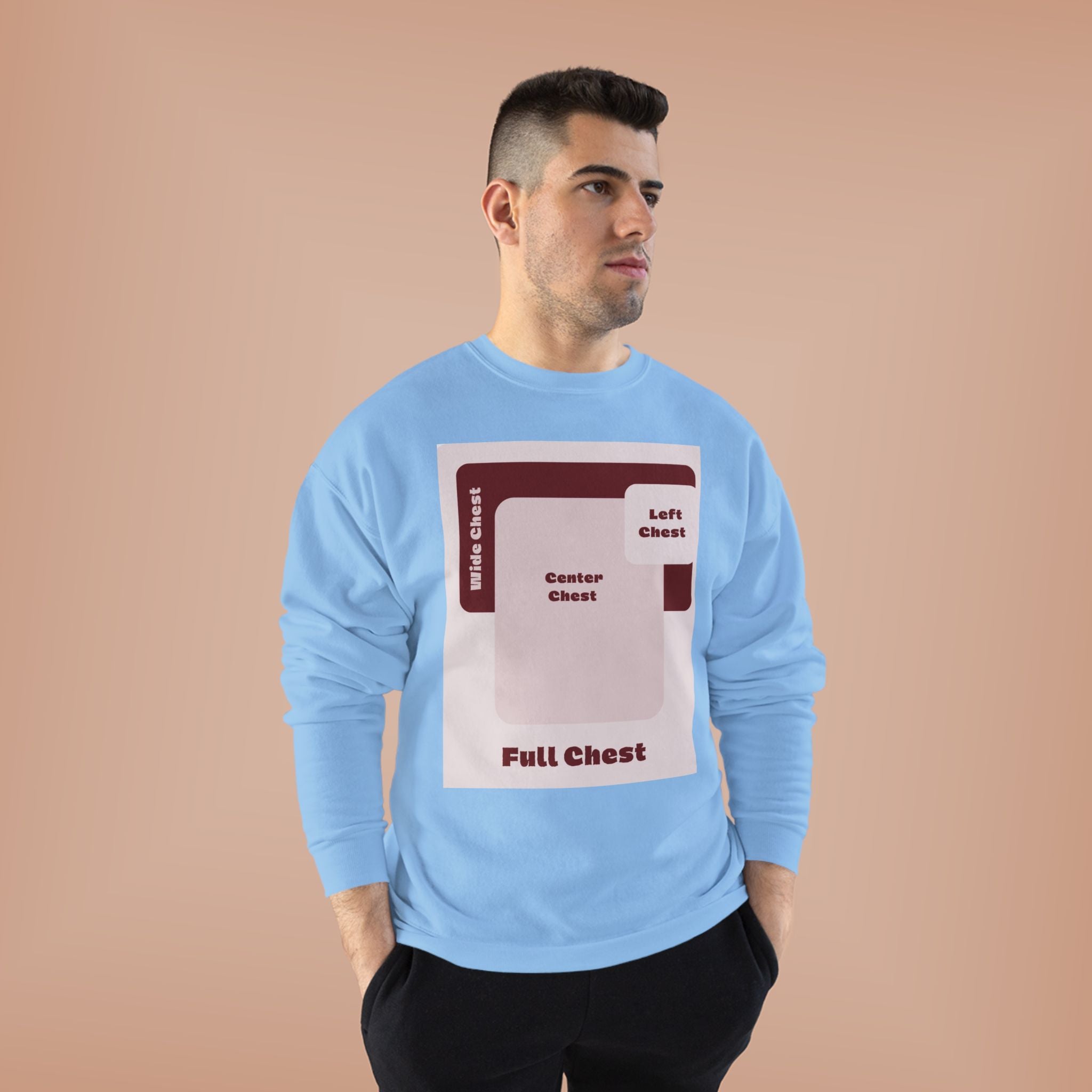 Customizable Unisex Hanes P160 EcoSmart  Crewneck Sweatshirt