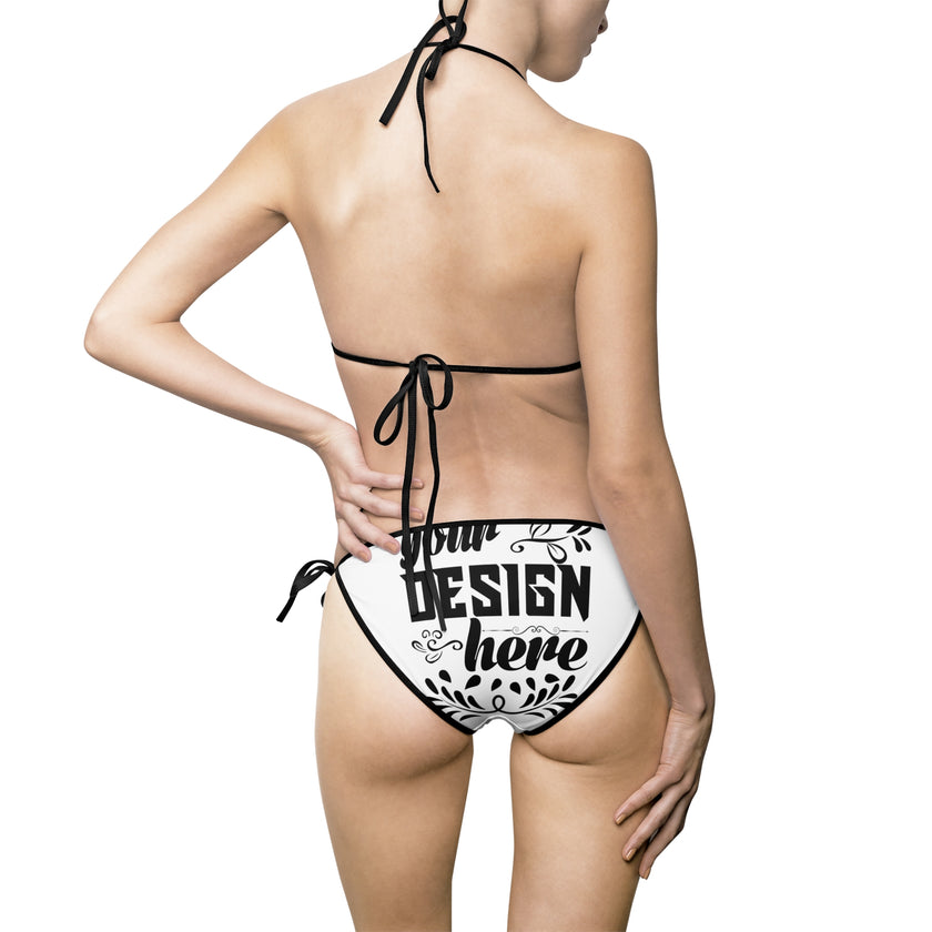 Customizable Womens Bikini Swimsuit Two Piece Polyester Spandex