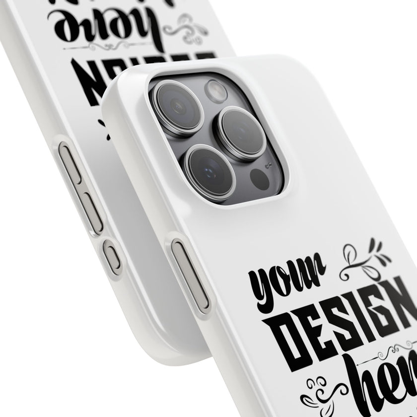 Customizable Snap Phone Case Slim Lightweight Polycarbonate Gloss Or Matte