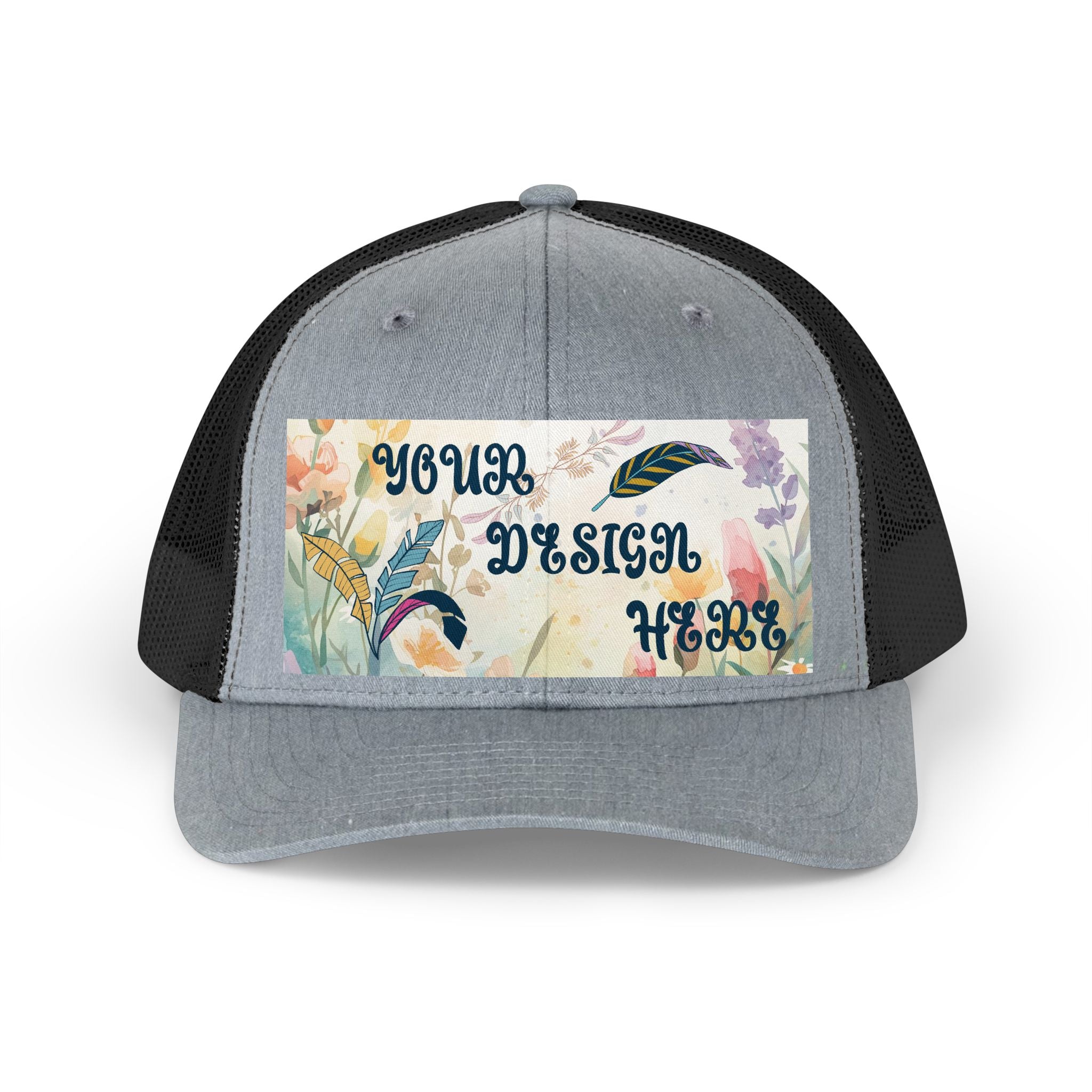 Customizable Yupoong 6606 Trucker Retro Hat Mid Profile Snapback Mesh Back