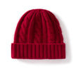 Nameria Unisex Cable Knit Cashmere Blend Hat Ear Flaps One Size