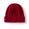Nameria Unisex Cable Knit Cashmere Blend Hat Ear Flaps One Size