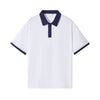 Nameria Unisex Color Block Polo Shirt 100% Combed Cotton Loose Fit