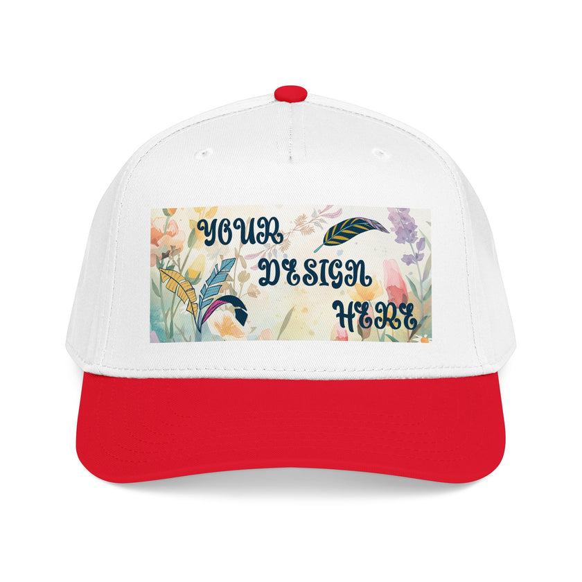 Customizable OTTO 31-069 Mid Profile 5 Panel Baseball Cap