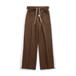 Nameria Men Corduroy Straight-leg Sweatpants Side Stripe Elastic Waist