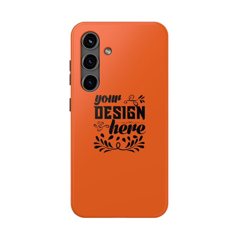 Customizable Tough Phone Case Glossy Dual Layer Wireless Charging