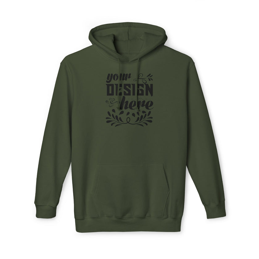 Customizable Bayside 960 Unisex Heavyweight Hooded Sweatshirt Made in US