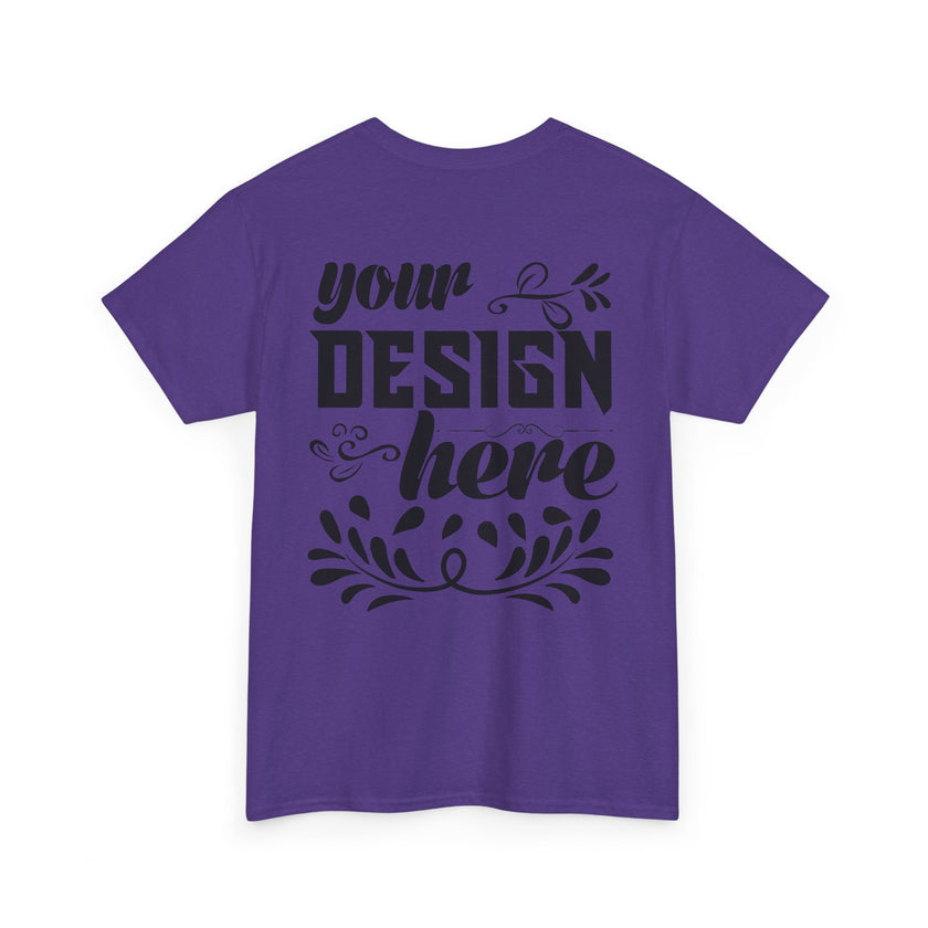 Customizable Gildan 5000 Unisex Heavy Cotton T-Shirt Classic Fit