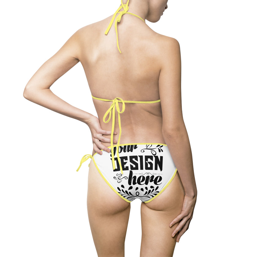 Customizable Womens Bikini Swimsuit Two Piece Polyester Spandex