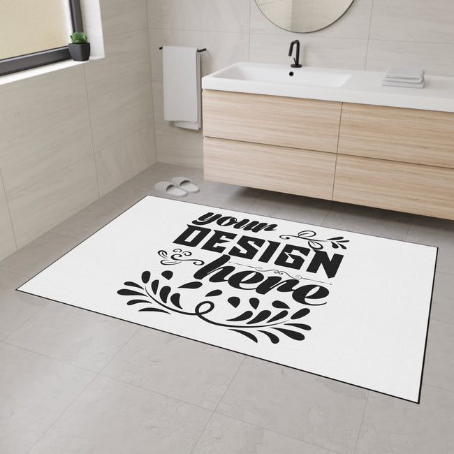 Customizable Heavy Duty Floor Mat with Non Slip Rubber Backing