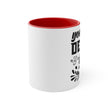 Customizable Accent Ceramic Mug 11oz 15oz Colored Interior and Handle