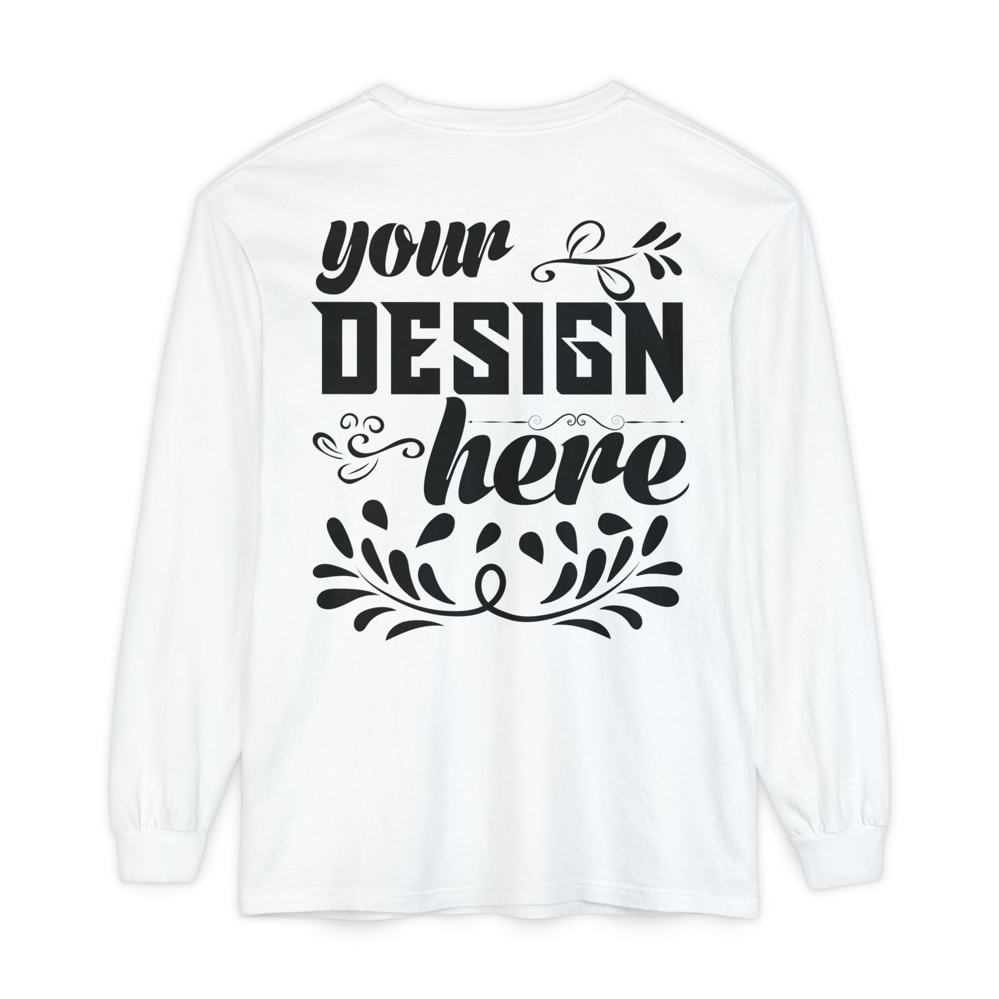 Customizable Comfort Colors 6014 Unisex Garment Dyed Long Sleeve T Shirt