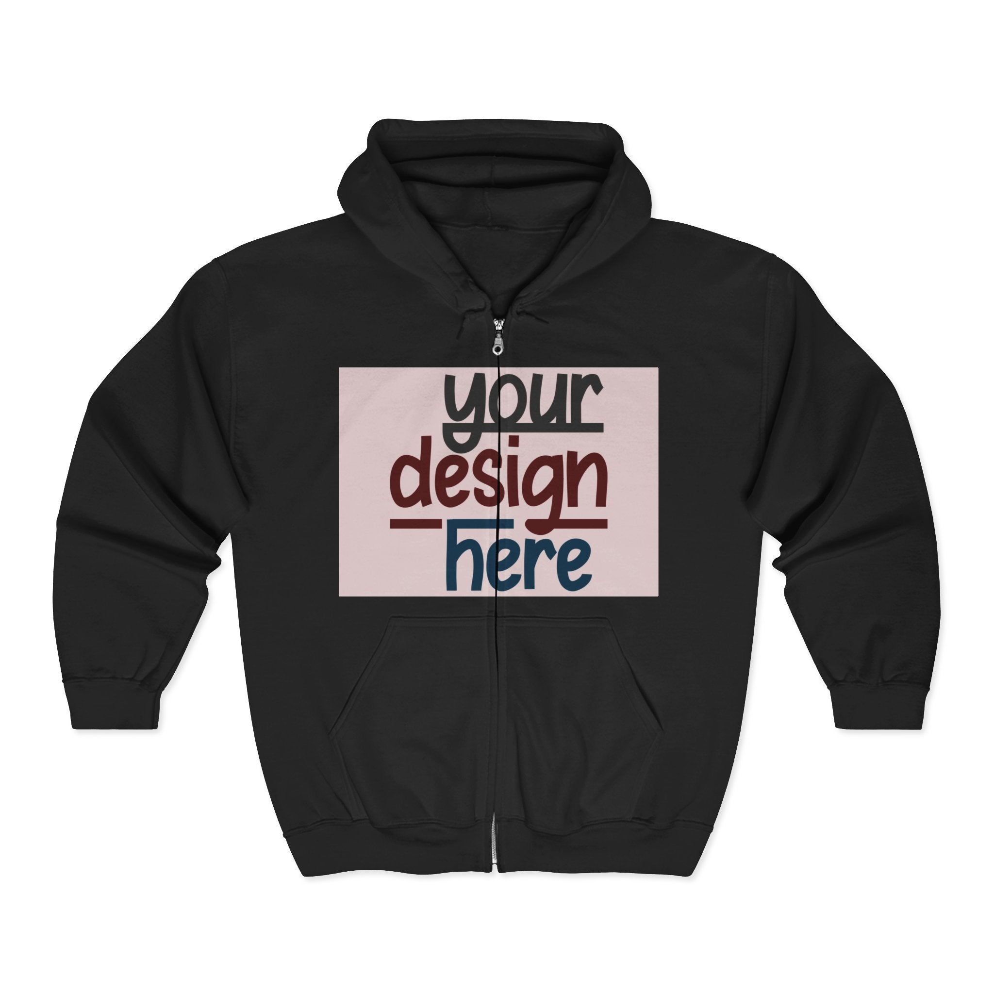 Customizable Gildan 18600 Unisex Heavy Blend Full Zip Hoodie