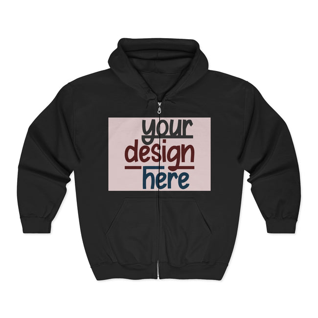 Customizable Gildan 18600 Unisex Heavy Blend Full Zip Hoodie