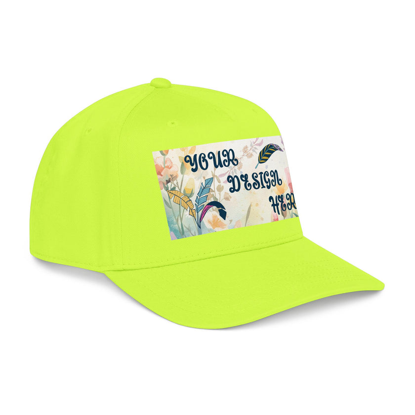 Customizable OTTO 31-069 Mid Profile 5 Panel Baseball Cap