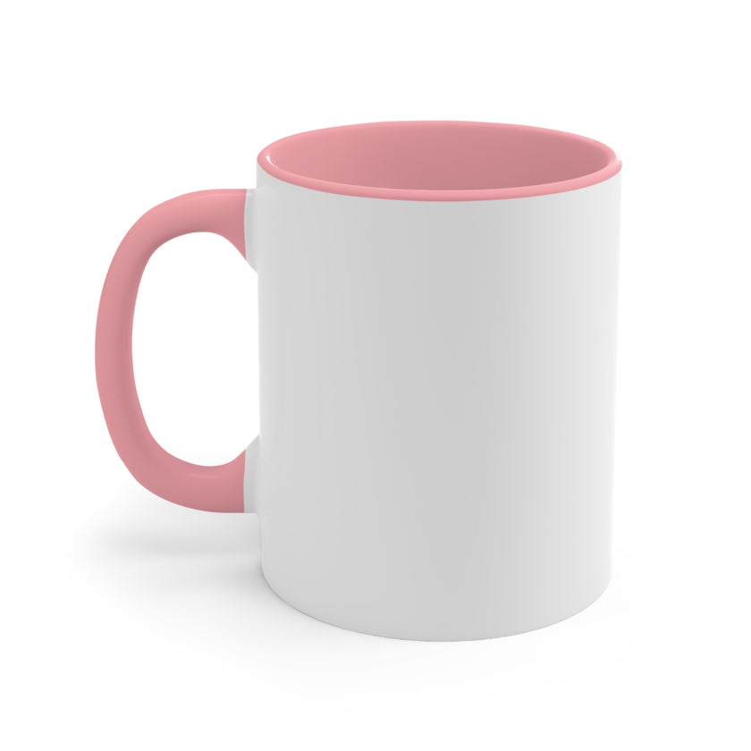 Customizable Accent Ceramic Mug 11oz 15oz Colored Interior and Handle