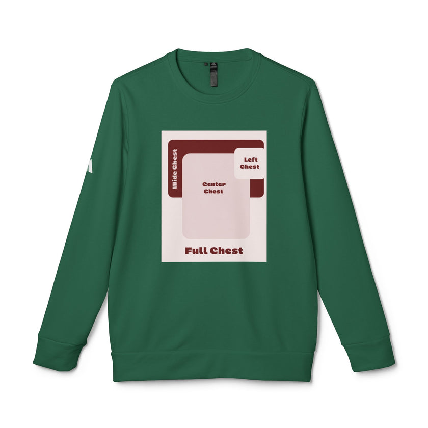 Customizable Adidas A434 Unisex Fleece Crewneck Sweatshirt