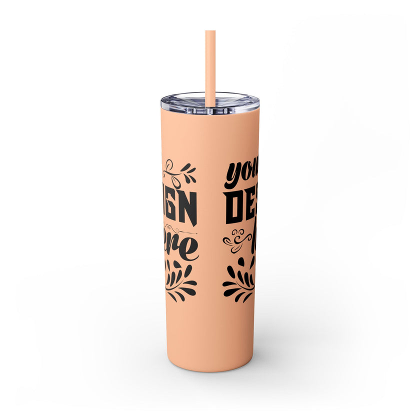 Customizable Maars 20oz Skinny Tumbler with Straw Stainless Steel